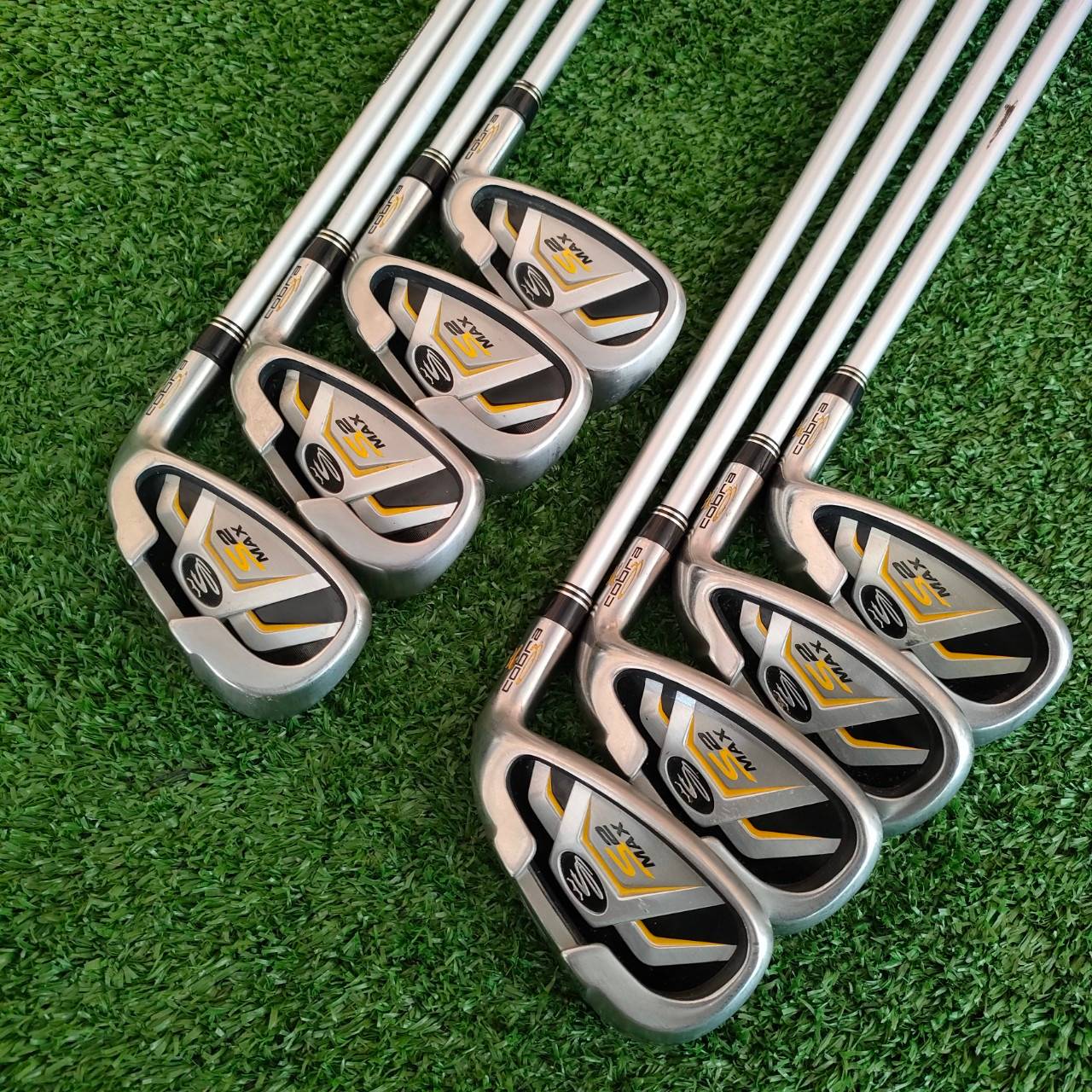 ชุดเหล็ก KING COBRA S2 MAX มีเหล็ก 5-9 เเละ PW SW GW ก้าน ALDILA DVS HL สุดยอดชุดเหล็กคุณภาพสุดๆ ตัทั้งง่ายมากๆๆ ระยะดีมาก MAX และก้านก็ของดีทั้งชุด Aldila