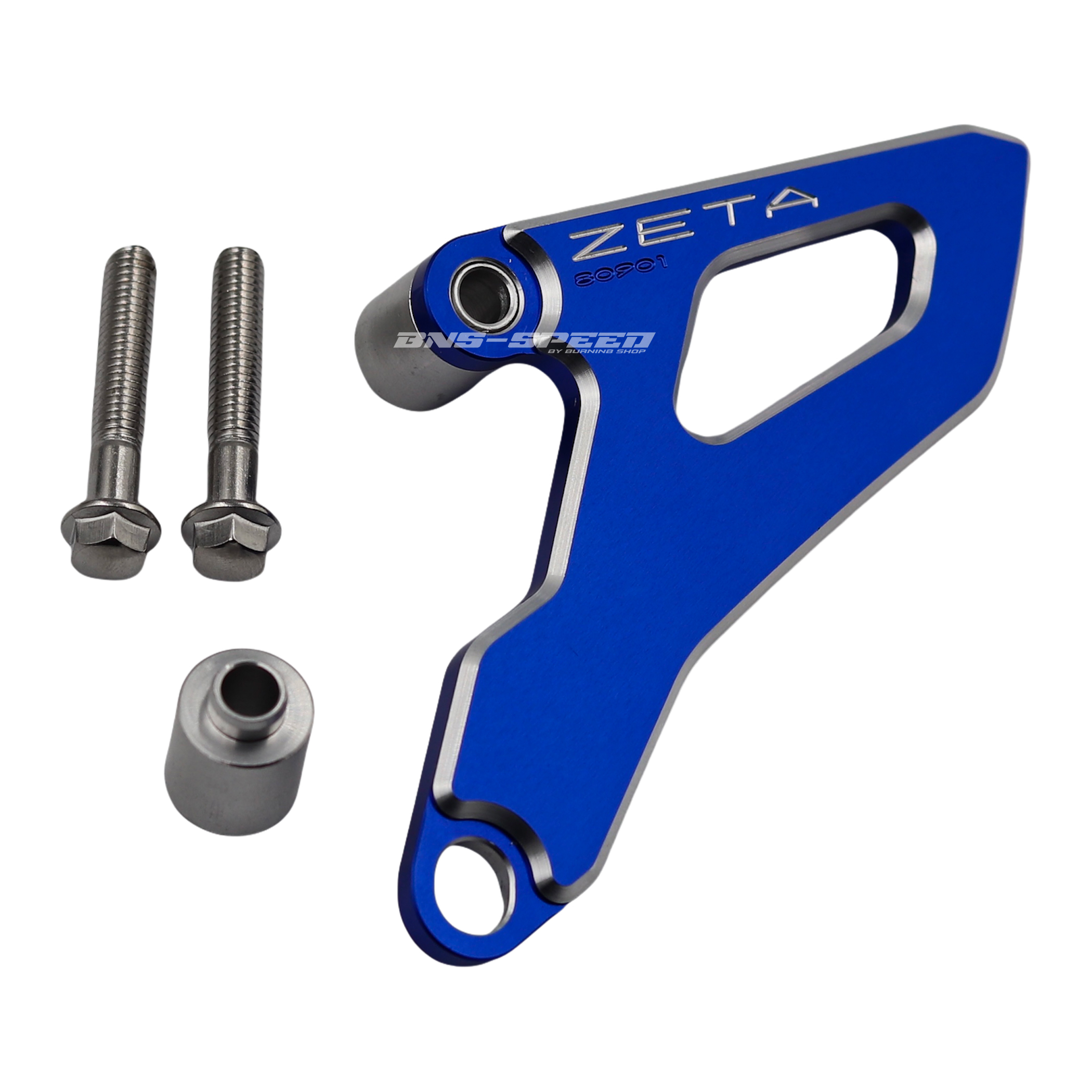 การ์ดบังสเตอร์หน้า Zeta Drive Cover Blue - YZ125/X 05-22, CRF250R 04-09, CR250R 02-07, CRF250X 04-17, CRF450RL