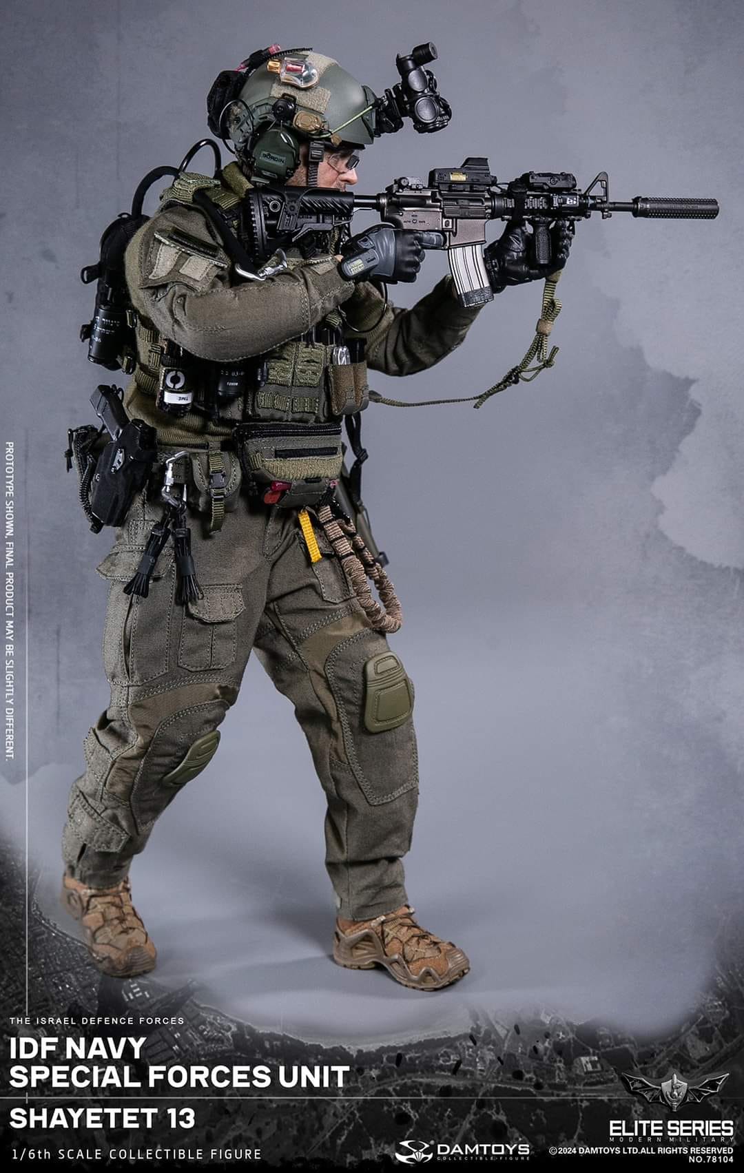 [สั่งจอง]DAMTOYS 78104 1/6 : IDF Navy special forces unit Shayetet 13 Action Figure