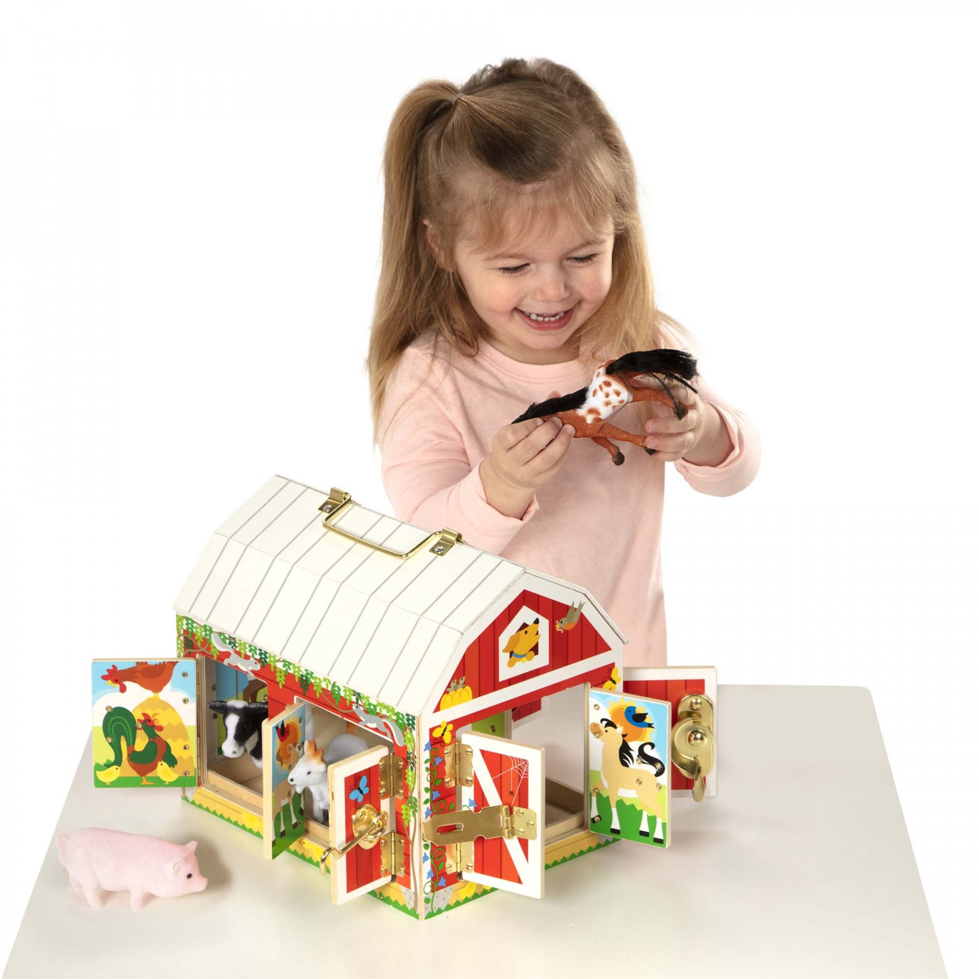 ชุดเล่นฟาร์มเปิดกลอน 5 แบบ Melissa & Doug Latches Barn Unique! รุ่น2564 ของเล่นเสริมพัฒนาการเด็ก