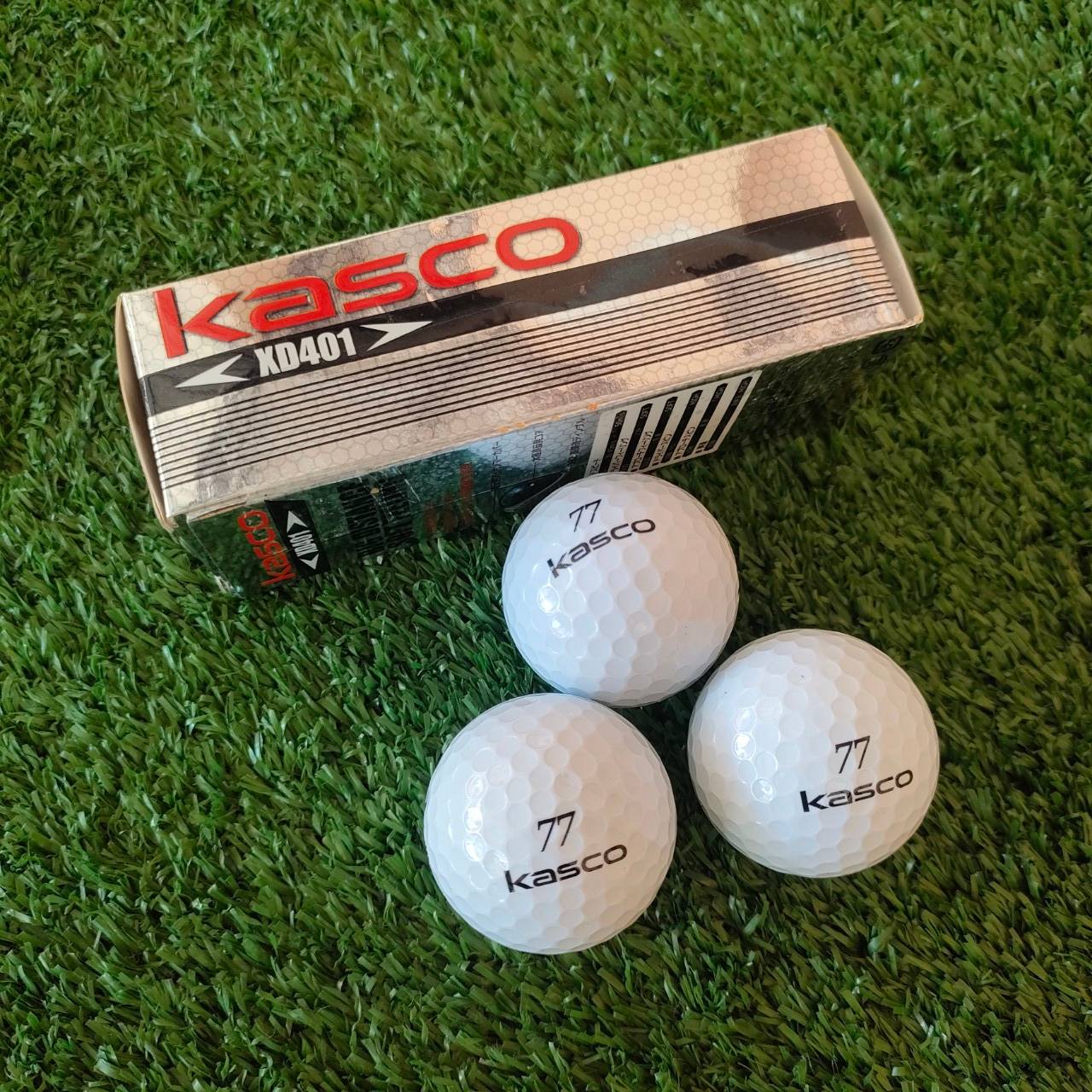 ลูกกอล์ฟ KASCO XD401 1 หลอดมี 3 ลูก สีขาว เน้นตีไม่แรงช่วยให้ไกลจัด!!! ไม้กอล์ฟมือสอง ของแท้ BY NakaraLuxurious