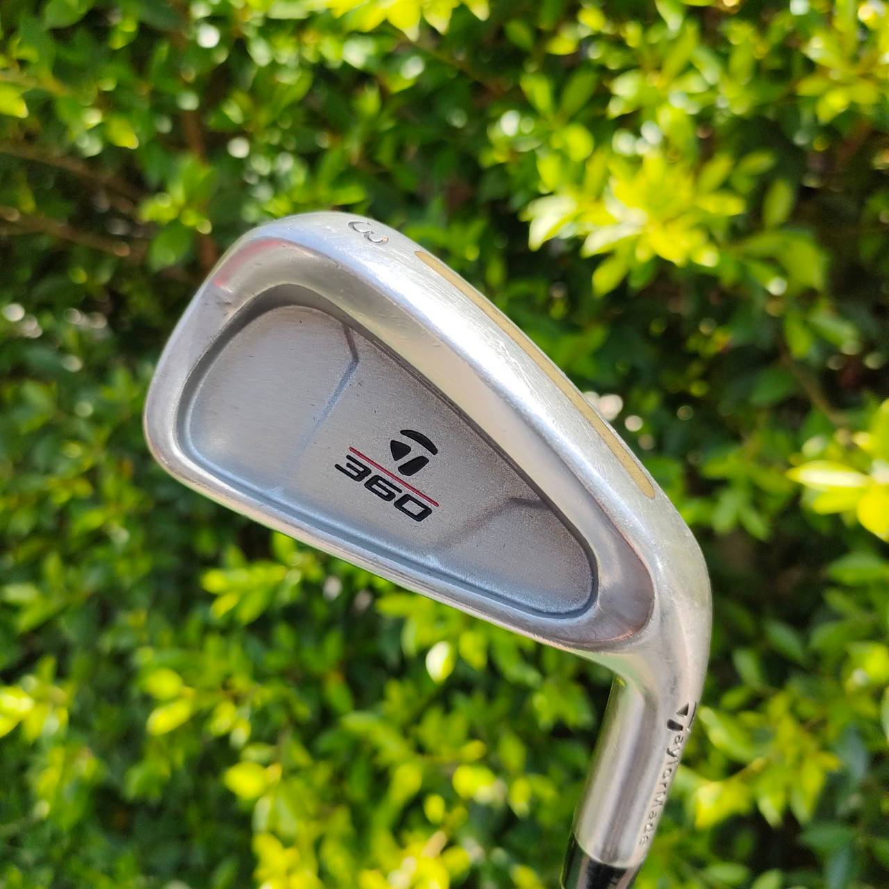 ชุดเหล็ก TAYLORMADE 360 มีเหล็ก 3-9 เเละ PW ก้าน TAYLORMADE S-90 เหล็กใบใหญ่สุดในซีรี่ครับ ตีง่ายและได้ระยะสุดๆ ยังผสม วัสดุ ทังเสตน วางได้บล๊านซ์มาก ตีลูกลอยง่าย ได้ระยะจัดๆเลยครับ ก้านเหล็กเบาเพียงแค่ 90 กรัมเท่านั้น เร่งระยะ ความสนุกได้แบบสุดๆ