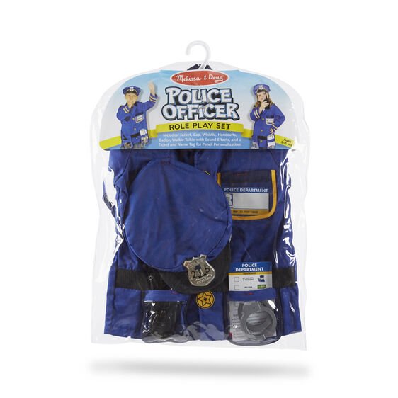 ชุดแฟนซีตำรวจ ฟรีไซส์ 3-6 ขวบ สูง 100-135 cm Melissa & Doug Police Role Play Costume Set รุ่น4835 ของเล่นเสริมพัฒนาการเด็ก