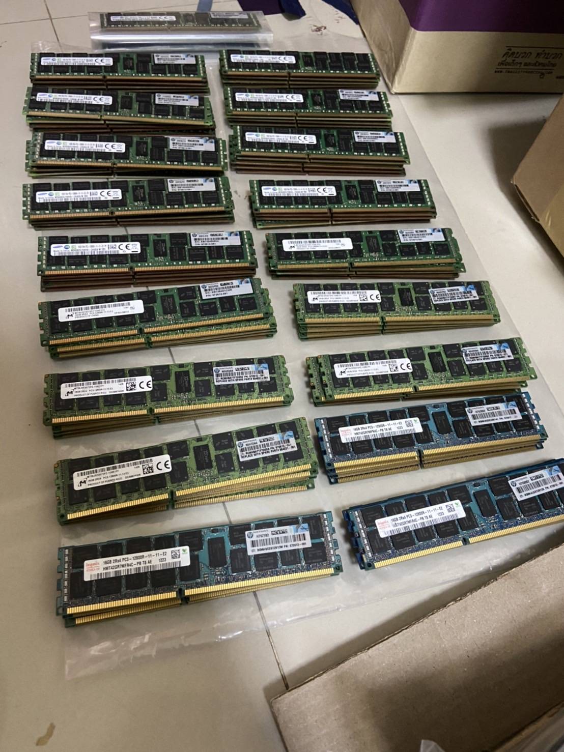 แรม Ram ECC 16GB 2Rx4 PC3-12800R - DDR3 1600Mhz Ecc