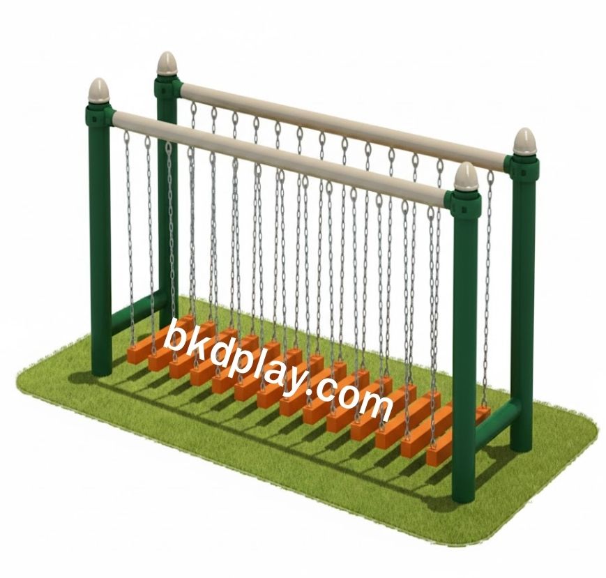 สะพานแขวนโซ่ทรงตัว สะพานทรงตัว สะพานแขวน เครื่องเล่นสนามกลางแจ้ง เครื่องเล่นสนามเหล็ก , ของเล่น สั่งผลิต 10-20 วัน