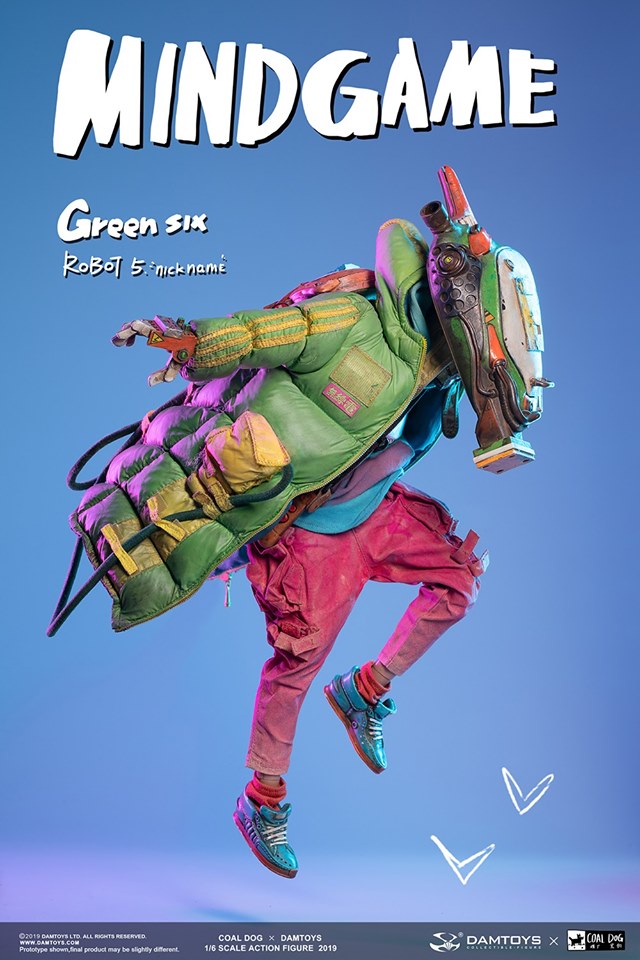 [สั่งจอง] Damtoys x Coal Dog ZP003 Mindgame series GREEN SIX 1/6 Action figure