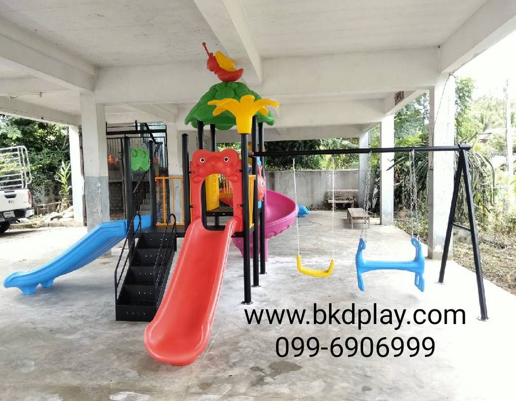 เครื่องเล่นสนามกลางแจ้ง ในร่ม ชุดแมลงปอพร้อมชิงช้า,สไลเดอร์ใหญ่ 4 ทาง,ครุภัณฑ์สนามเด็กเล่น,งบ.สพฐ,โครงการโรงเรียนประชารัฐ, เครื่องเล่นสนามระดับก่อนประถมศึกษา, งบประมาณ80,000