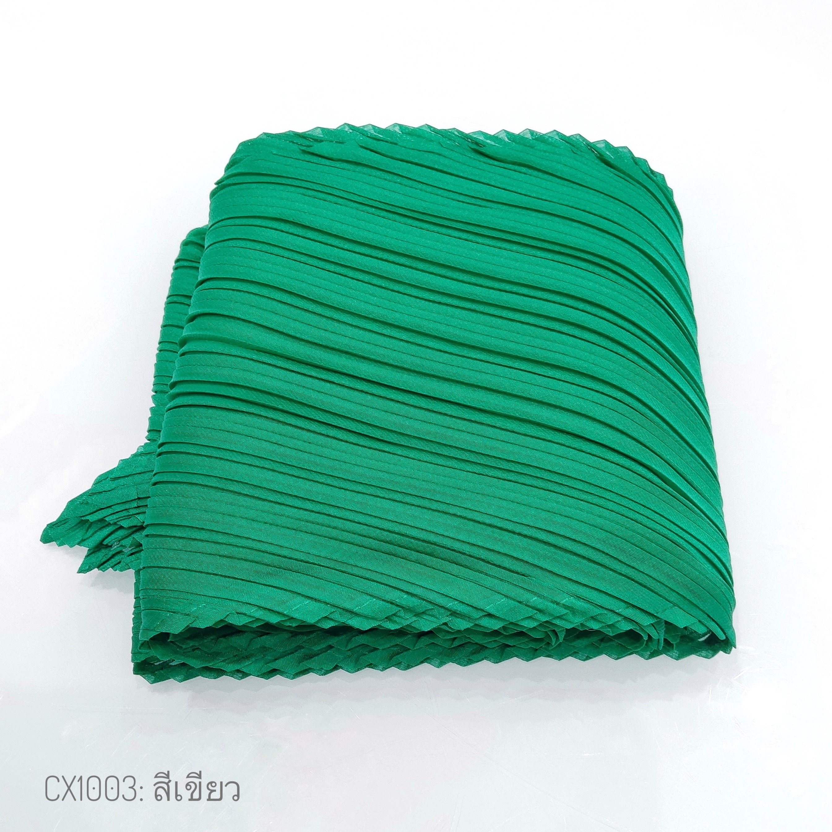 2MUAY CX1003 ผ้าพันคออัดพลีท BASIC PLEATED SCARF 21 สี
