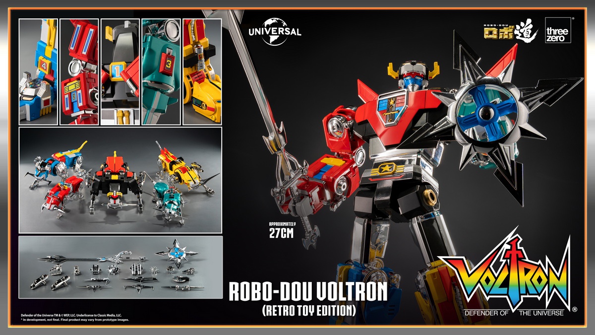 [สั่งจอง]Threezero 3Z09470W0 : ROBO-DOU Voltron (Retro Toy Edition)