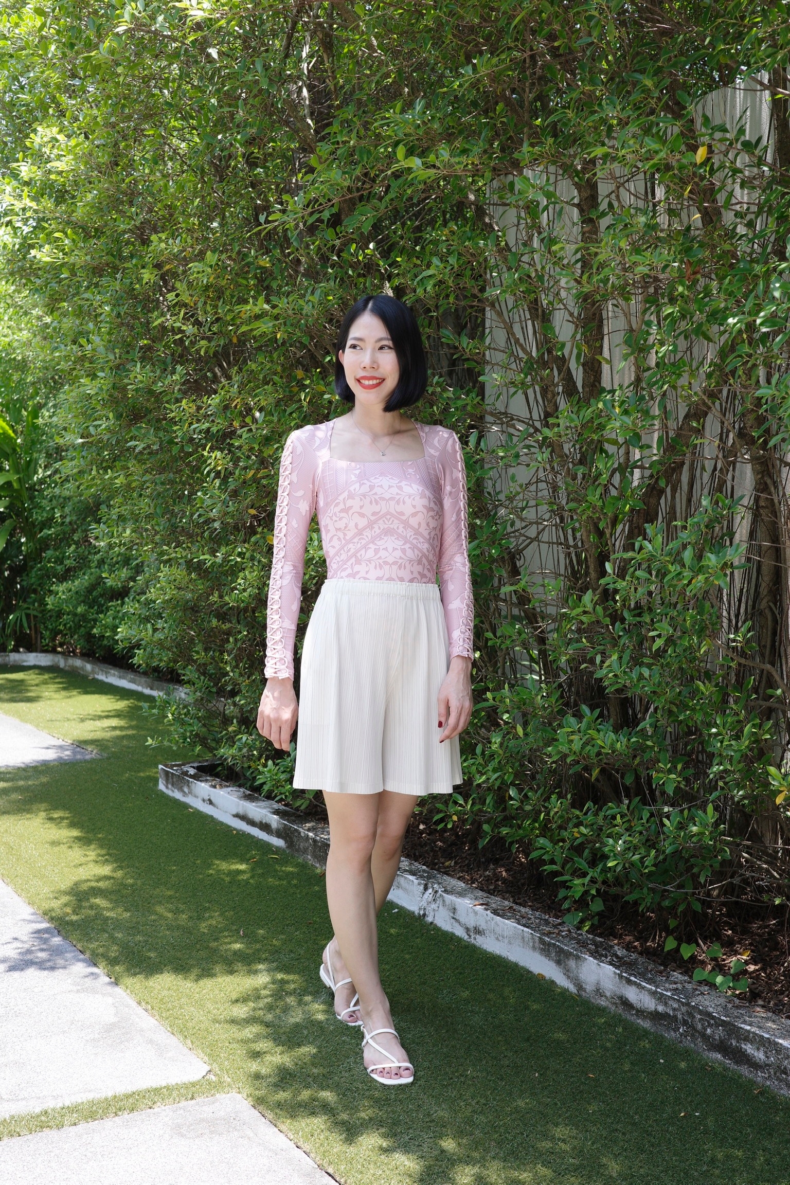 2MUAY BASIC รุ่น GJO7718 กางเกงอัดพลีทงานคุณภาพ BASIC SHORT PLEATED PANTS 12สี FREE SIZE