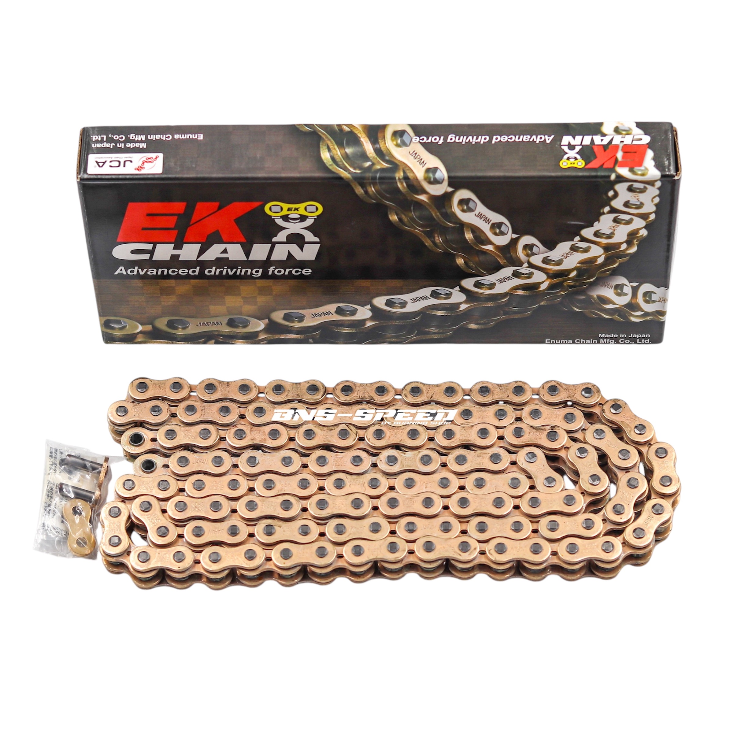โซ่ EK CHAIN 72-01-GD / 520SR06 EK CHAIN 520 SRO O-Ring / Gold