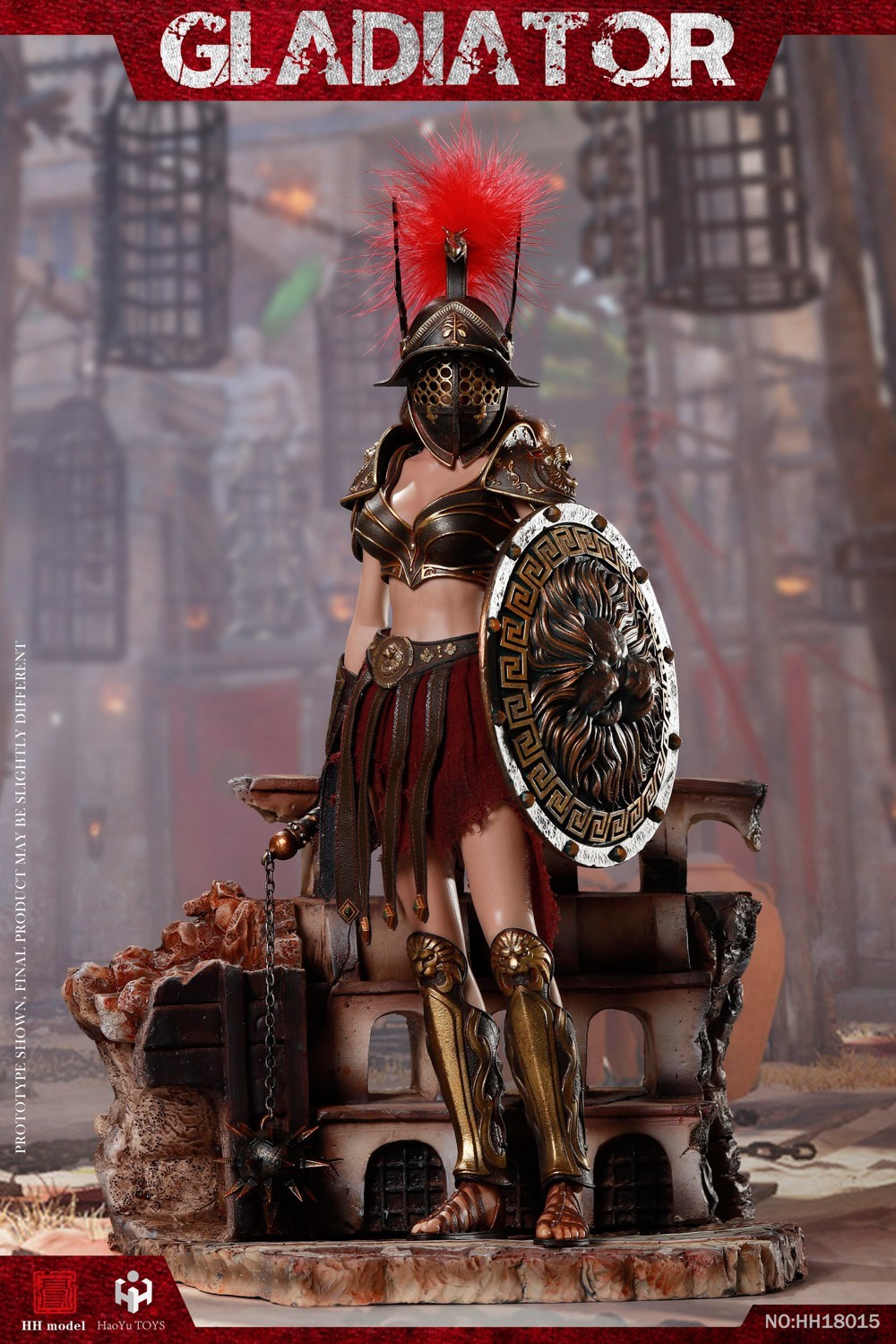 [สั่งจอง]HHmodel & HaoYuTOYS HH18014 Black /HH18015 Red 1/6 Scale : Imperial Legion-Imperial Female Warrior