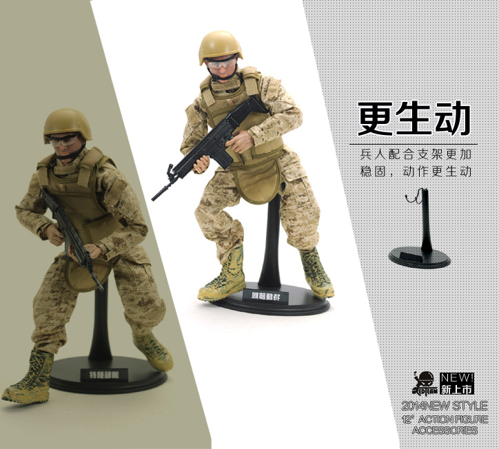 [ พร้อมส่ง] ขาตั้งฟิกเกอร์ 1/6 สีดำ มาตราฐาน Display Stand U Type Action Figure Accessory Figure Case