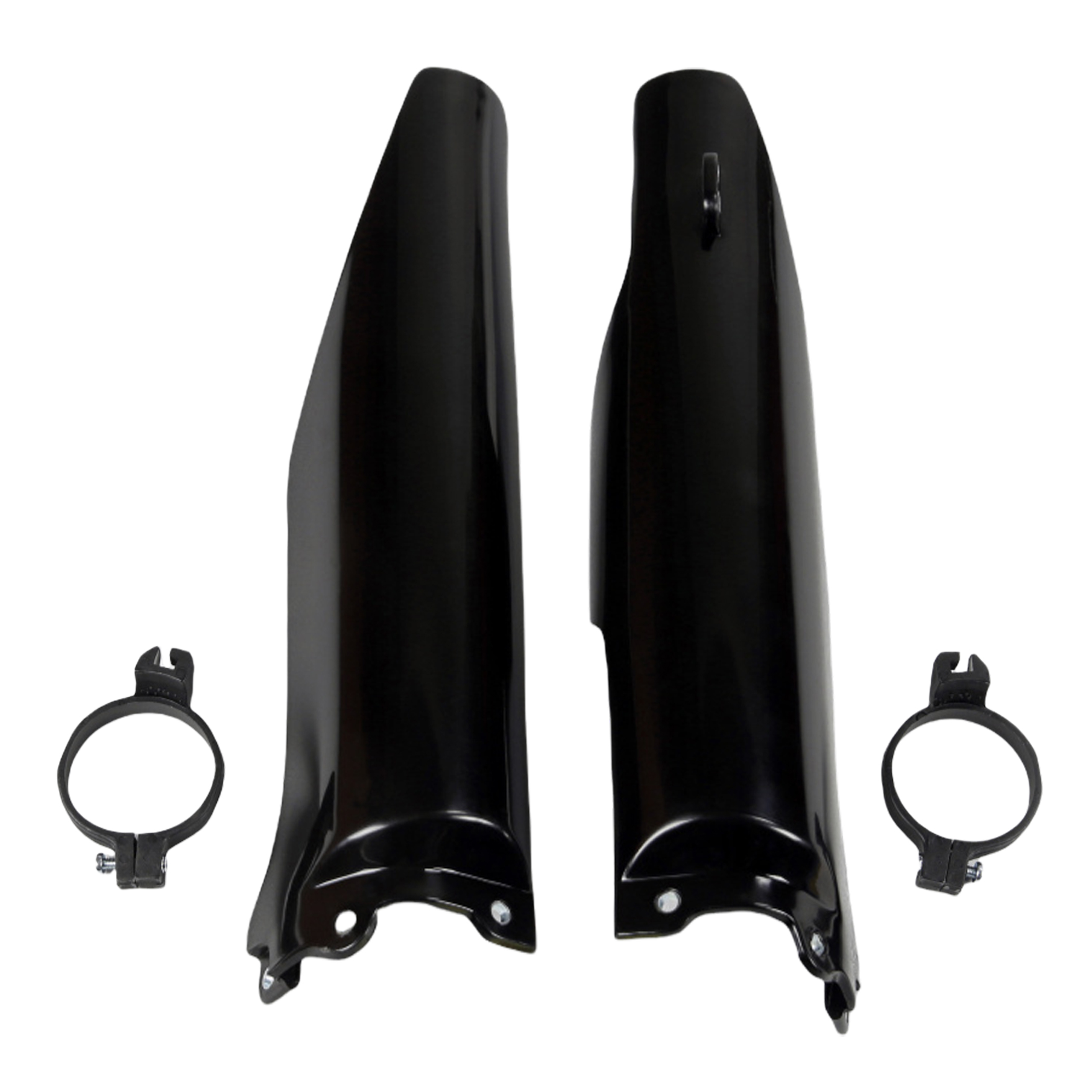 การ์ดโช้คหน้า UFO Plast Fork slider protectors KX125/250 04-08, KX250F 04-05 - ดำ