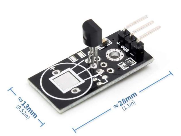 โมดูลวัดอุณหภูมิ DS18B20 module single bus digital temperature sensor