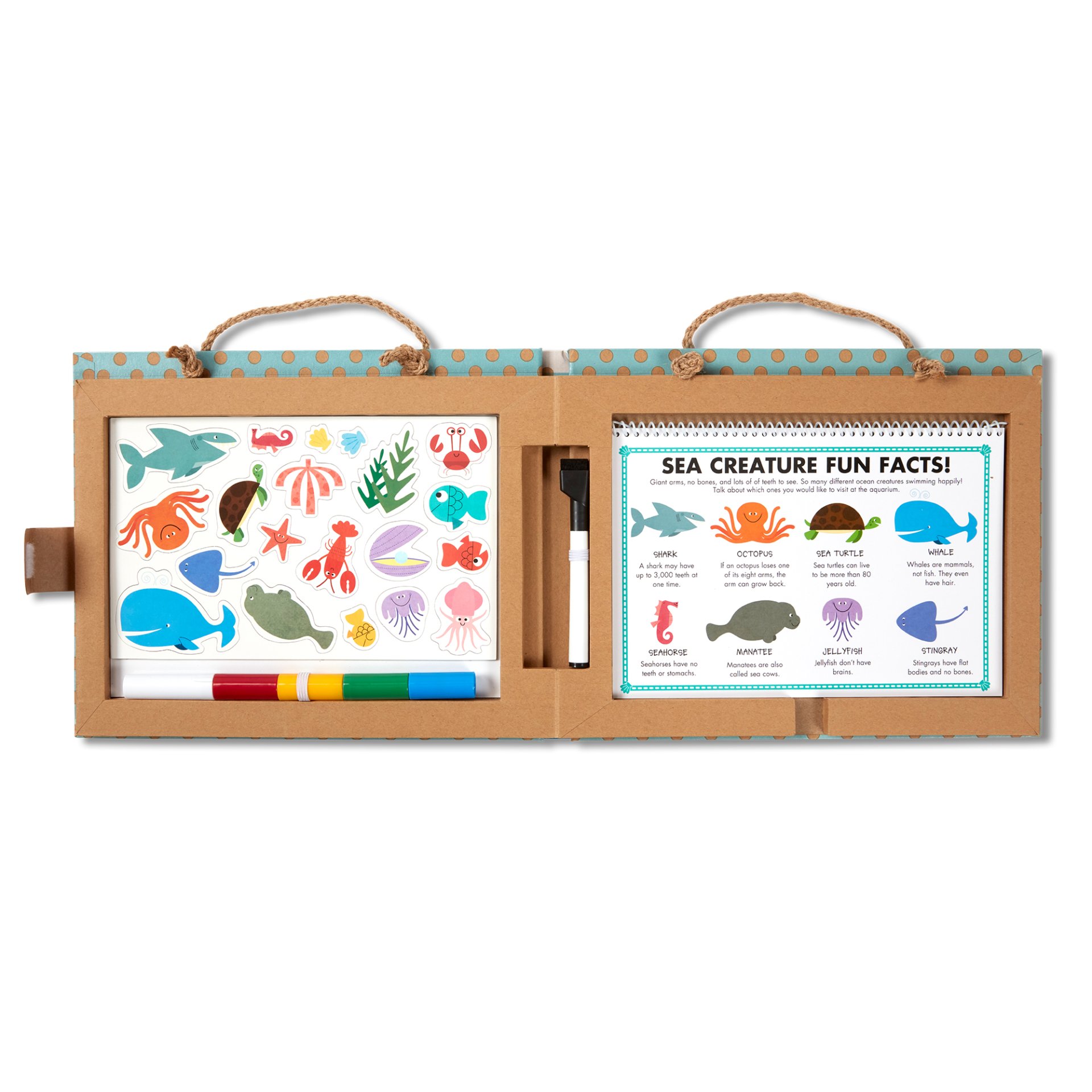 ชุดครีเอทและวาดเขียนรียูส รุ่นทะเล Melissa & Doug Play, Draw, Create Reusable Drawing & Magnet Kit Ocean