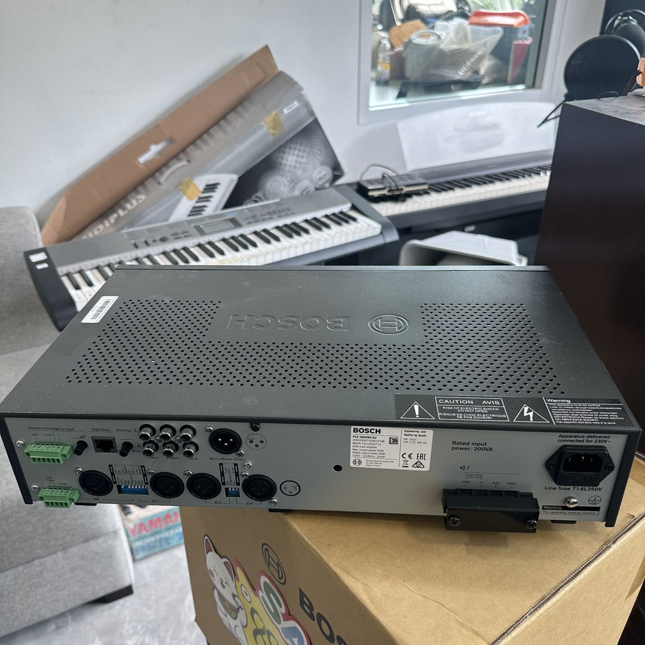 BOSCH PLE-1MA060-EU มิกเซอร์แอมป์ 60 วัตต์ 4 MIC 3 BGM