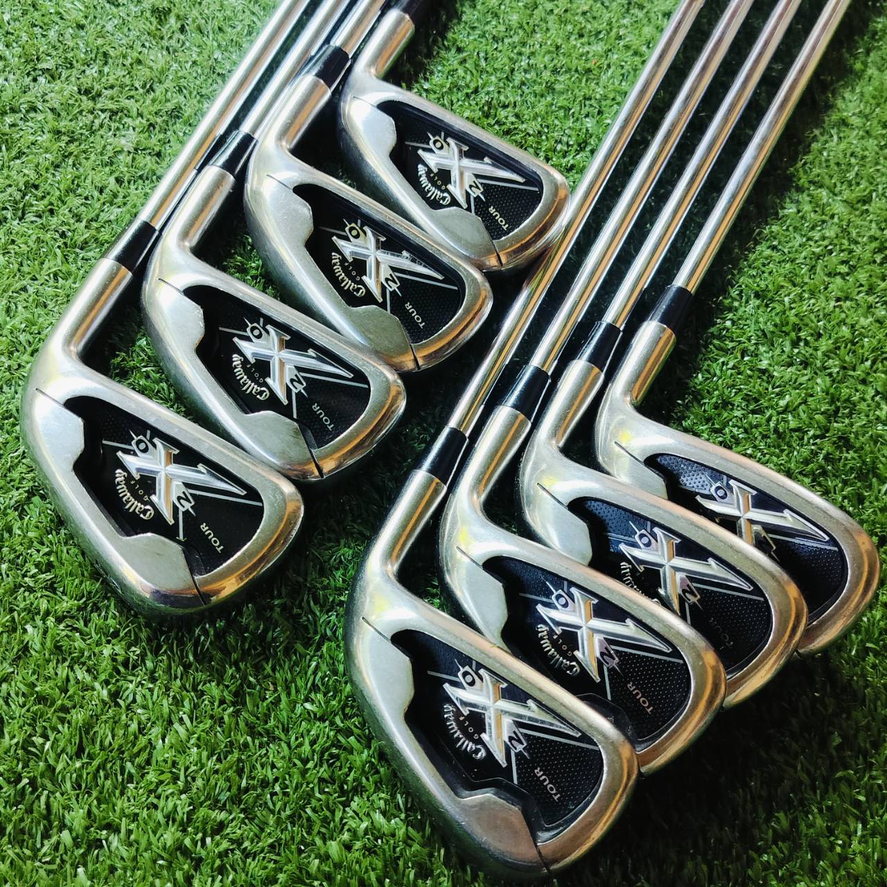 ชุดเหล็ก CALLAWAY X20 TOUR เป็นรุ่นที่รีดคุณภาพได้สูงสุดอีกรุ่น และดีที่สุดใน X SERIES เลยค่ะ ด้วยขนาดใบที่กำลังดี เนื่องจาก เหล็กของ Callaway รุ่นทั่วไป ไม้กอล์ฟพรีเมี่ยมมือสอง ของแท้ By NakaraLuxurious