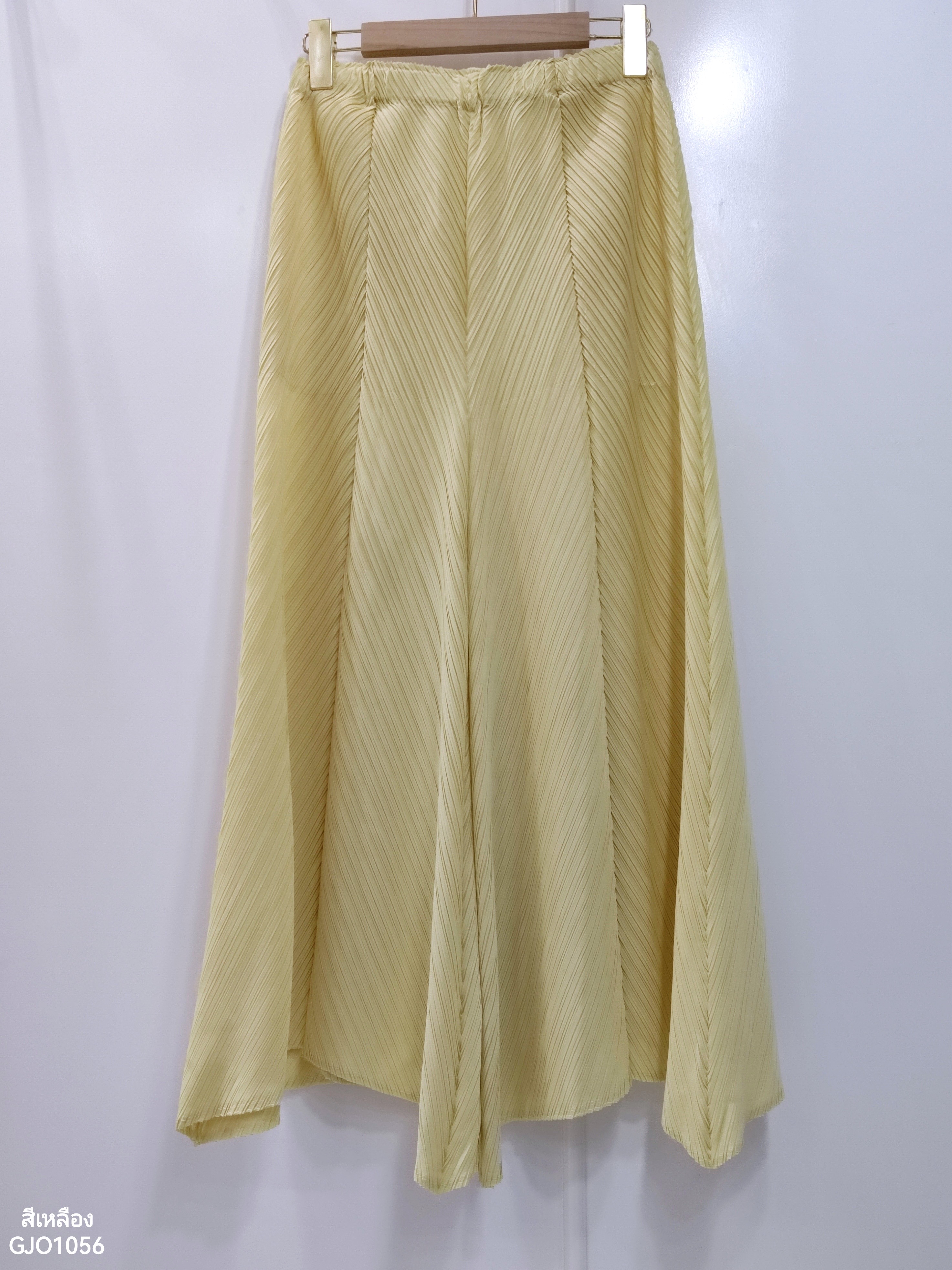 ปรับราคาลง20%!! ยาว 35 นิ้ว! 2MUAY รุ่น GJO1056 กางเกงพลีทคุณภาพ FLARE PLEATED PANTS 10 สี FREE SIZE