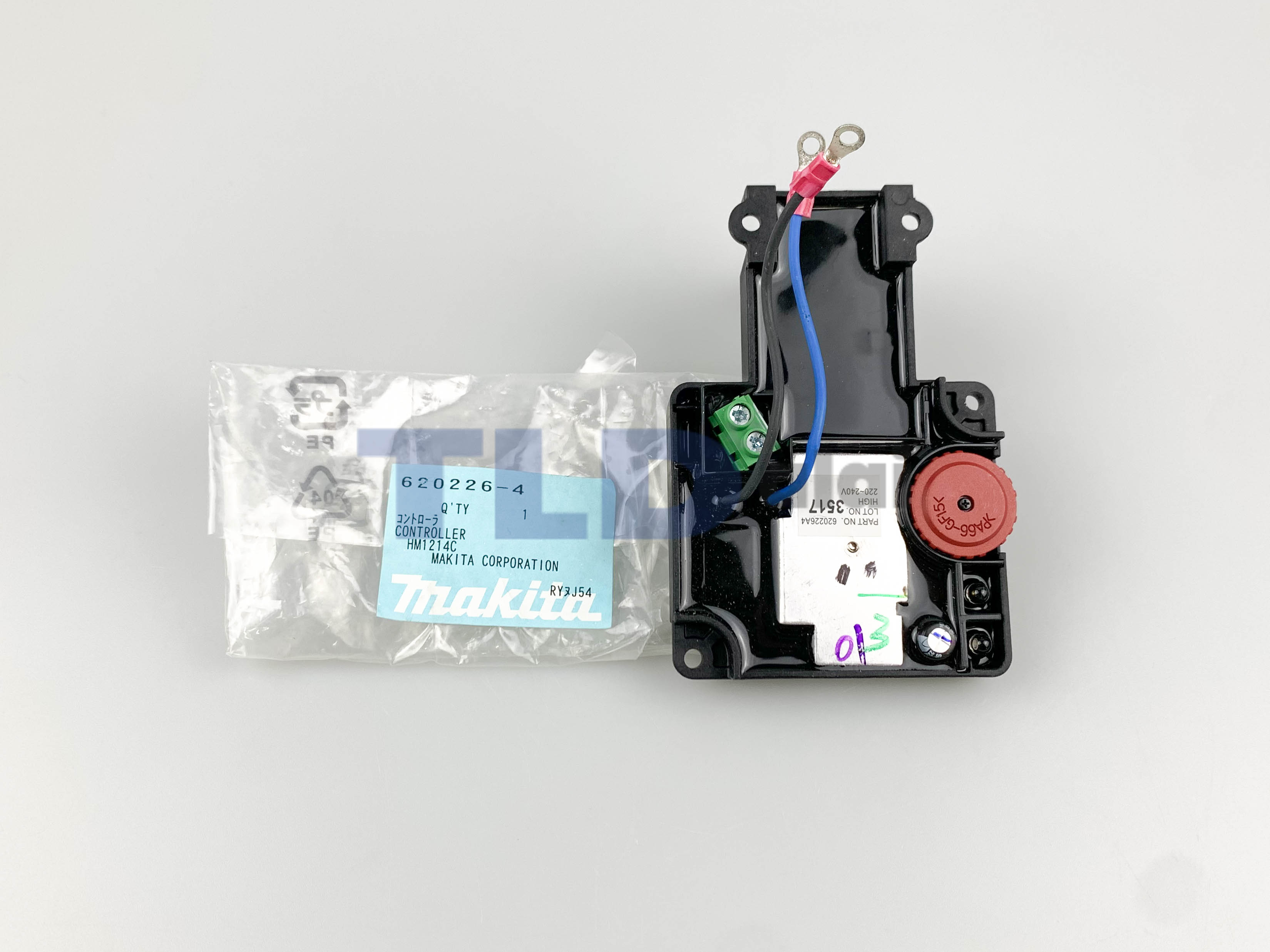 แผงควบคุมปรับรอบ (แท้) สกัดไฟฟ้า Makita มากีต้า รุ่น HM1214C #107 (620226-4) (อะไหล่แท้ 100%) CONTROLLER