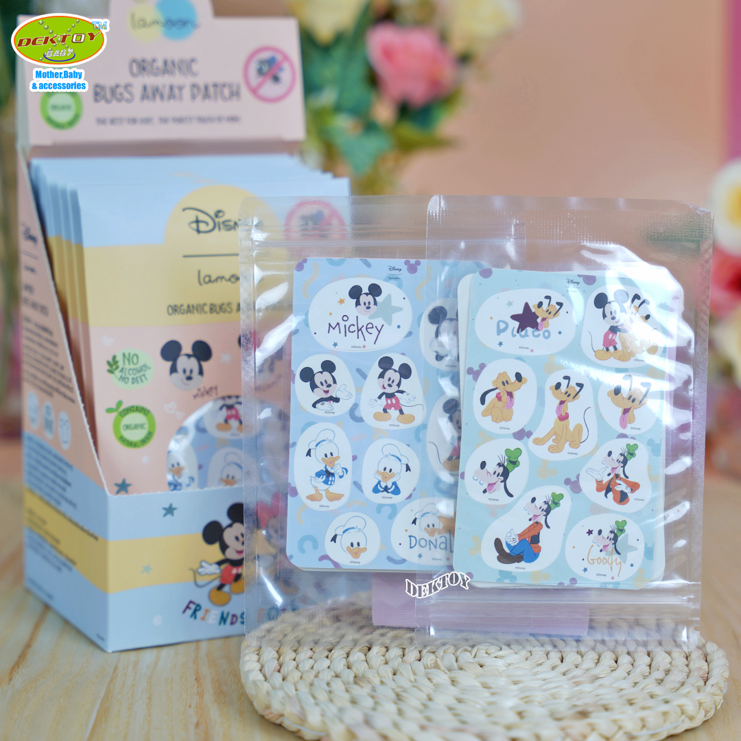 Lamoon ละมุน สติกเกอร์แผ่นแปะกันยุงออร์แกนิค 1 แผ่น 54 ดวง