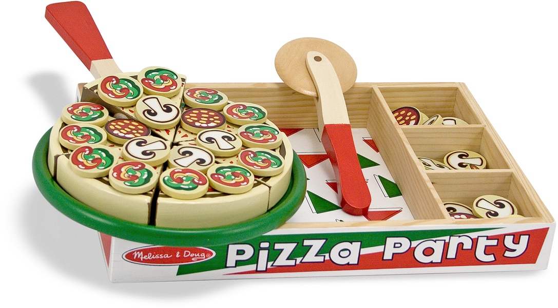 ชุดเล่นทำพิซซ่า ส่งเสริมการเล่นที่ใช้จินตนาการ Pizza Party Melissa&Doug, ของเล่นเสริมพัฒนาการ, ของเล่น
