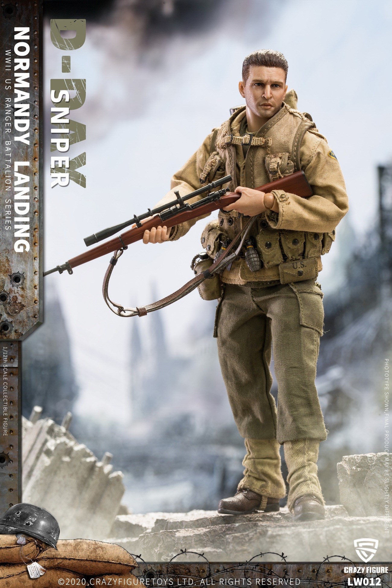[สั่งจอง]Crazy Figure 1/12 : WWII U.S. Rangers On D-Day