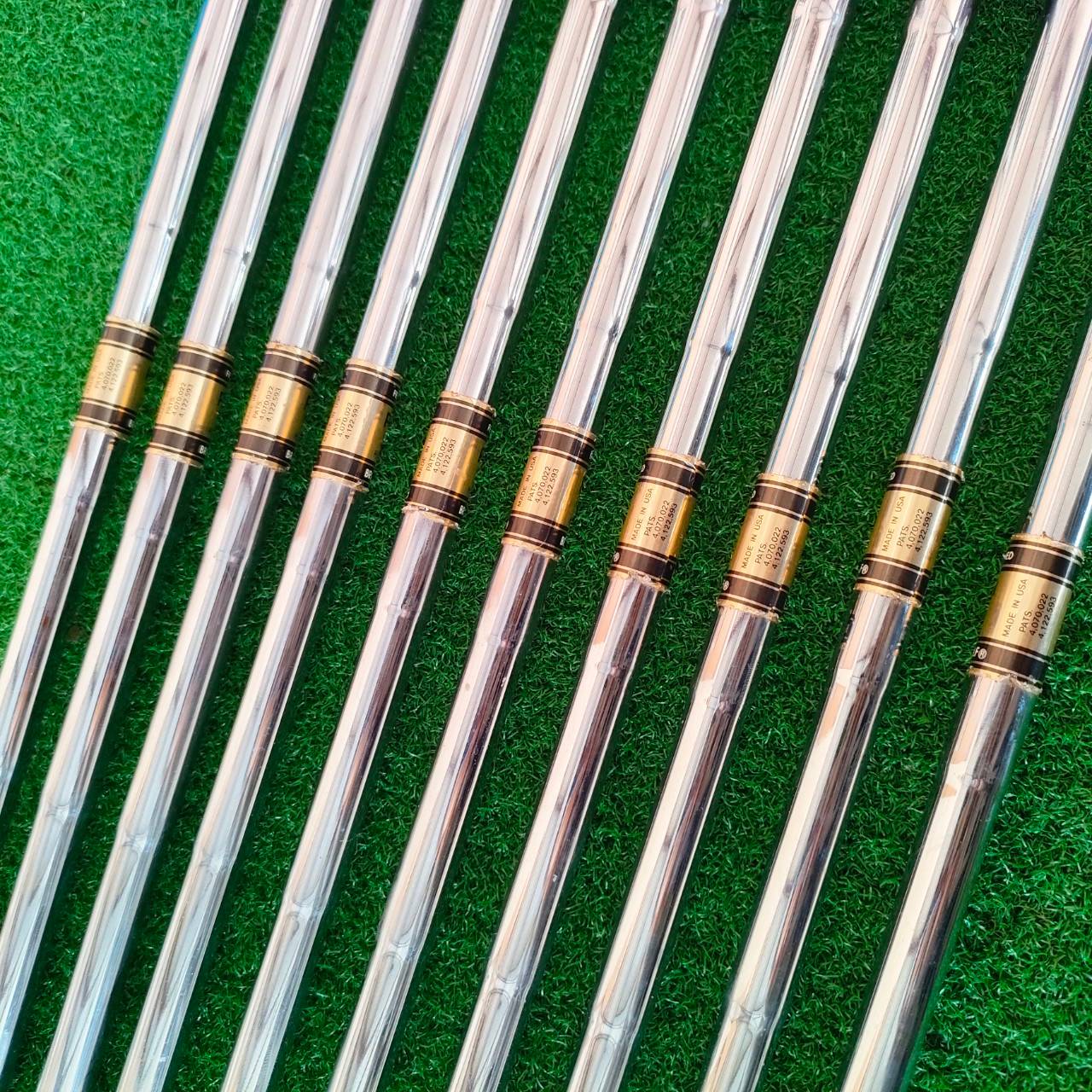 ชุดเหล็ก BRIDGESTONE REYGIANDE FORGED มีเหล็ก 3-9 PW SW P/S ชุดใหญ่ 10 ชิ้น ก้าน PRECION 5.0 สุดยอดพรีเมี่ยม กริพเปลี่ยน GOLF PRIDE ใหม่ทั้งชุด