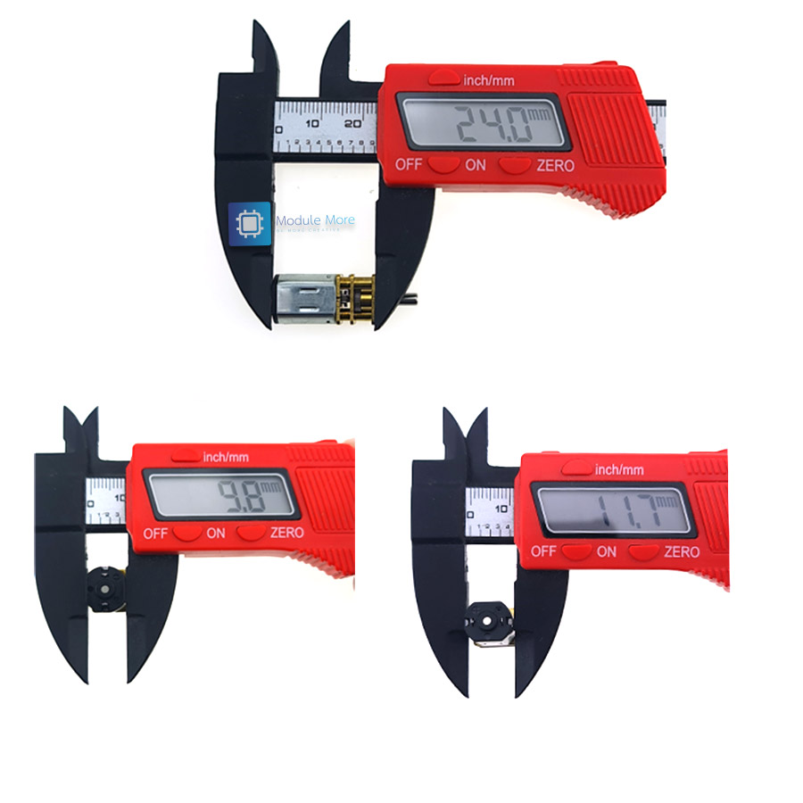 มอเตอร์เกียร์ Geared DC Motor N20 12V 1000 rpm