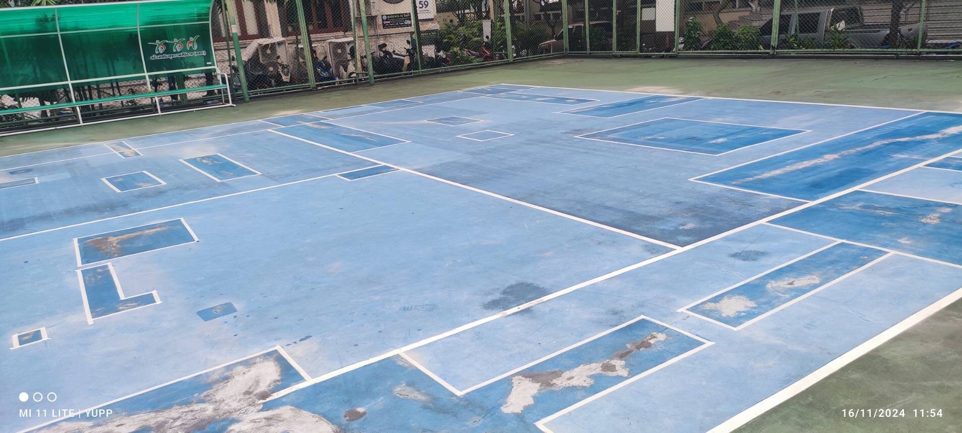 งานซ่อมแซมสนามเทนนิส รพ.ศิริราช