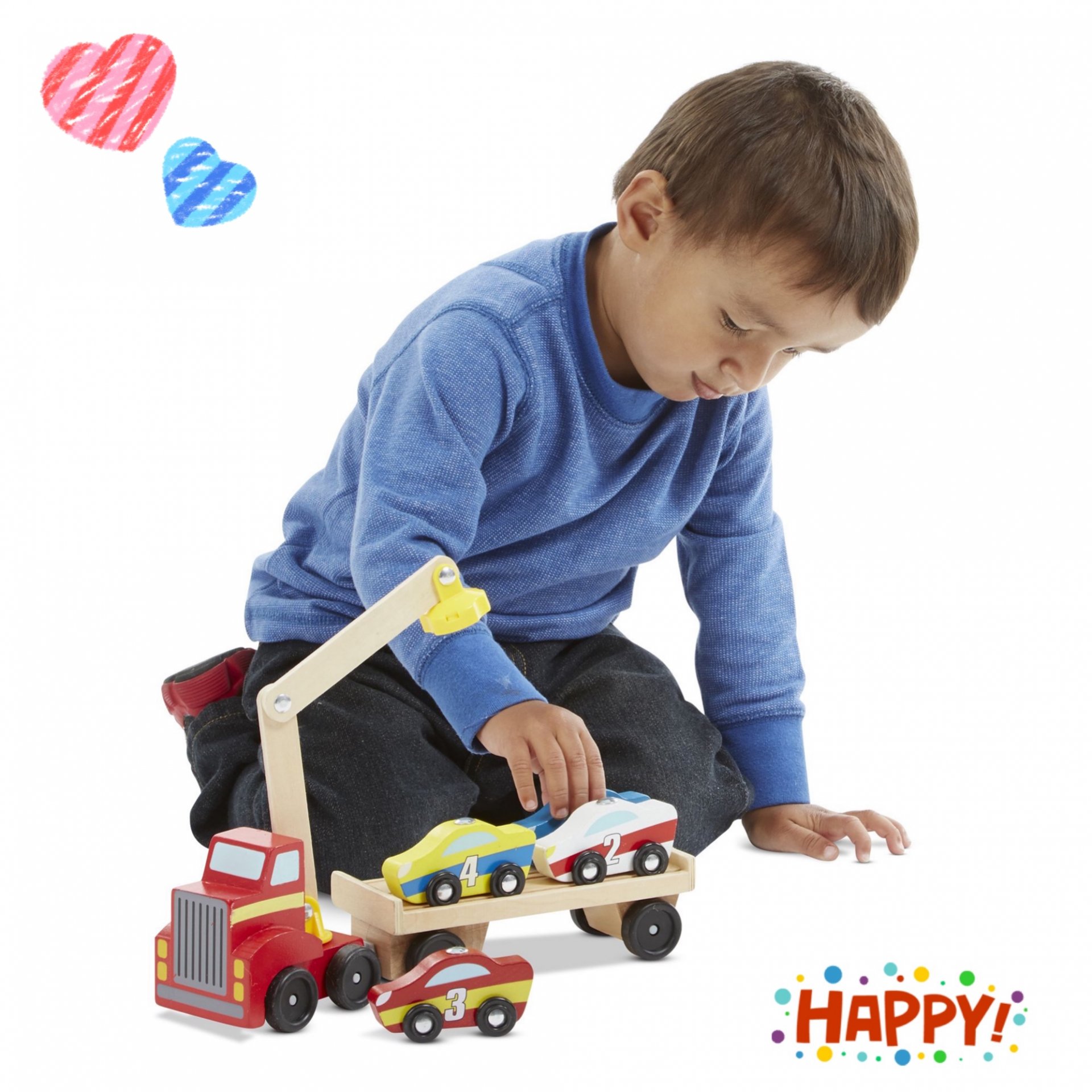 รถยกแม่เล็ก + รถแข่ง 4 คัน ยกด้วยแม่เหล็ก Melissa & Doug Safari Puppet Set รุ่น 05236 ของเล่น, ของเล่นเด็ก, ของเล่นเสริมพัฒนาการ