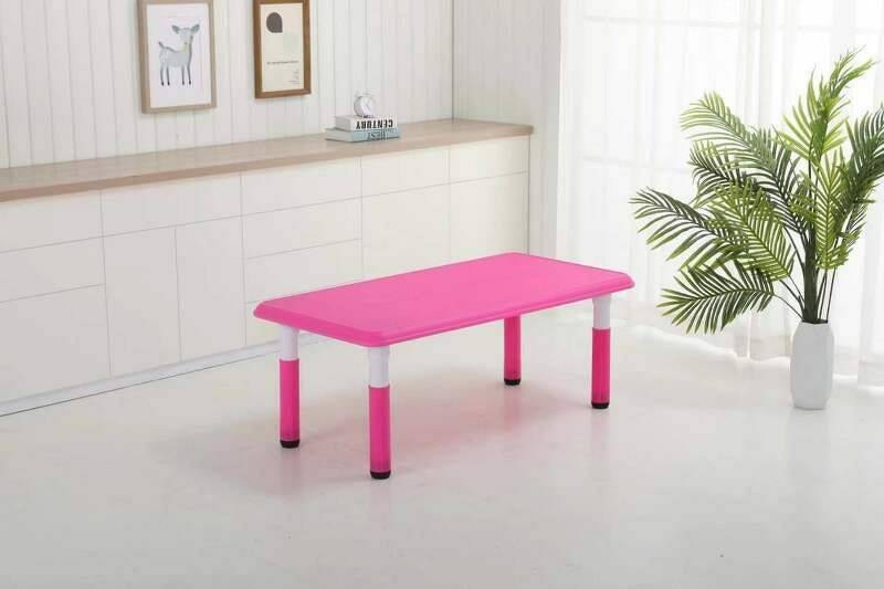 โต๊ะนักเรียนพลาสติก ขาปรับระดับได้,โต๊ะเขียนหนังสือเด็กอนุบาล-ประถม โต๊ะสี่เหลี่ยมผืนผ้า ปรับระดับได้ ราคาโรงงาน พร้อมส่ง