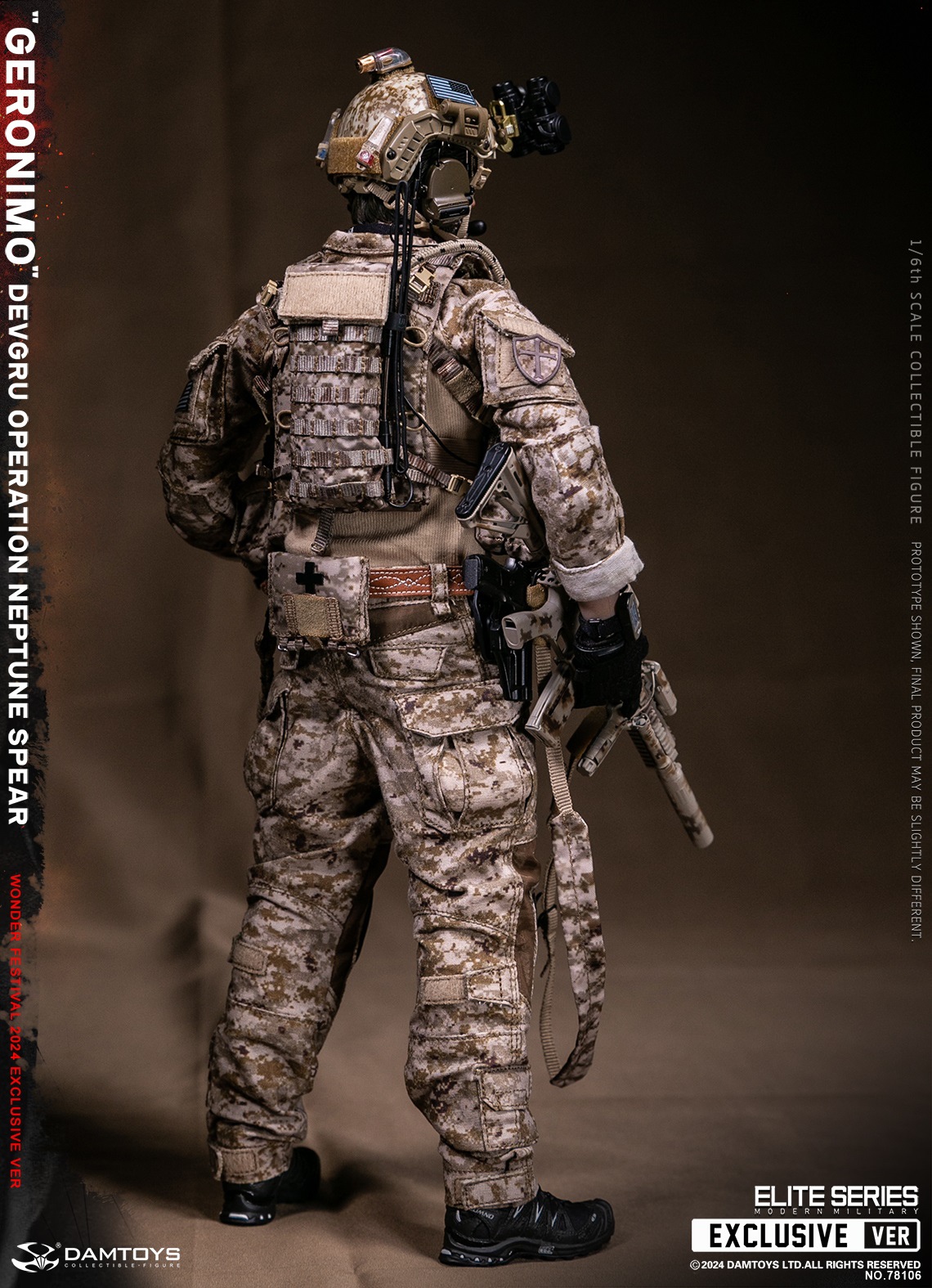 [สั่งจอง] DAMTOYS 78106 1/6 : DEVGRU Operation Neptune Spear “GERONIMO” [WF2024 Exclusive ver]