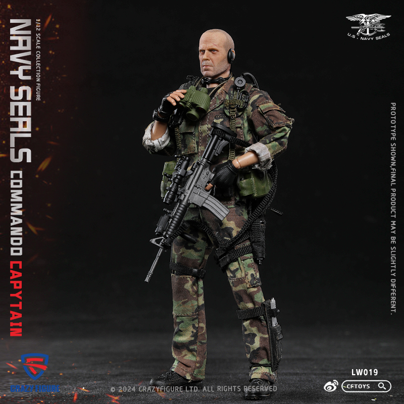 [สั่งจอง] CRAZY FIGURE （CFTOYS）LW019 1/12 : SEAL Special Assault Team-Captain