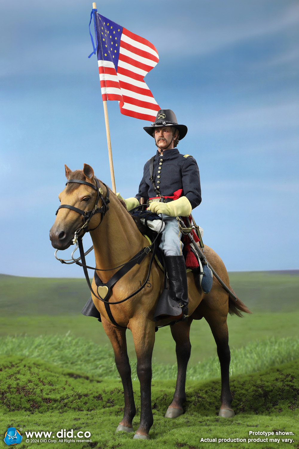 [สั่งจอง] DID E60076 1/6 : Civil War Brown War Horse (Standing)