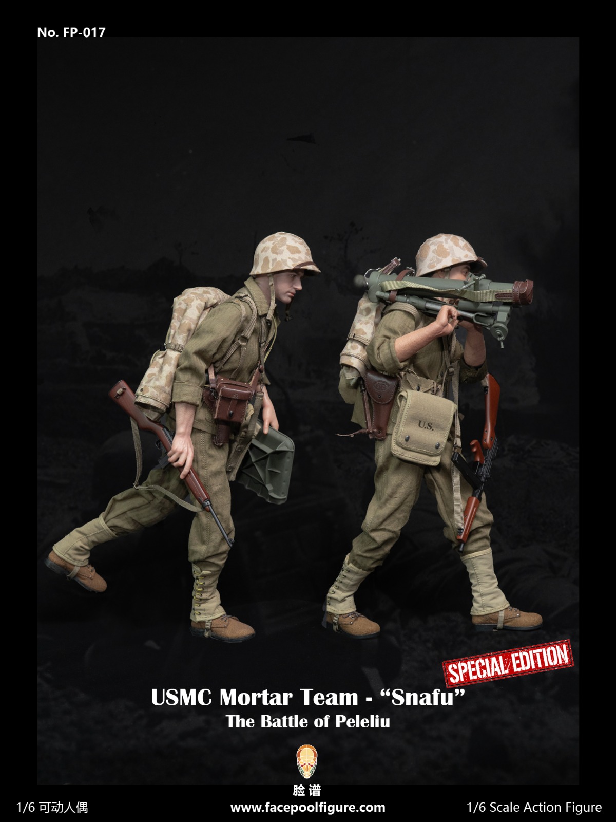 [พร้อมส่ง] Facepoolfigure 1/6 : USMC Mortar Team - “Snafu”- FP-017B : Special Edition