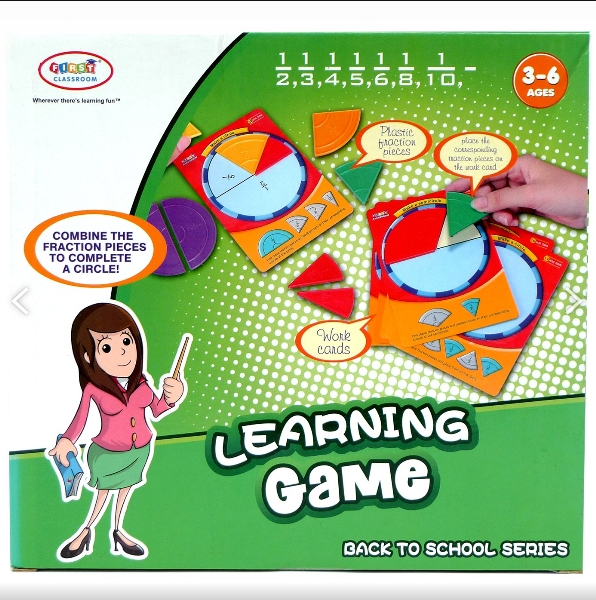 เกมฝึกเศษส่วนเบื้องต้น , ของเล่นเสริมพัฒนาการ, สื่อการสอนเด็ก