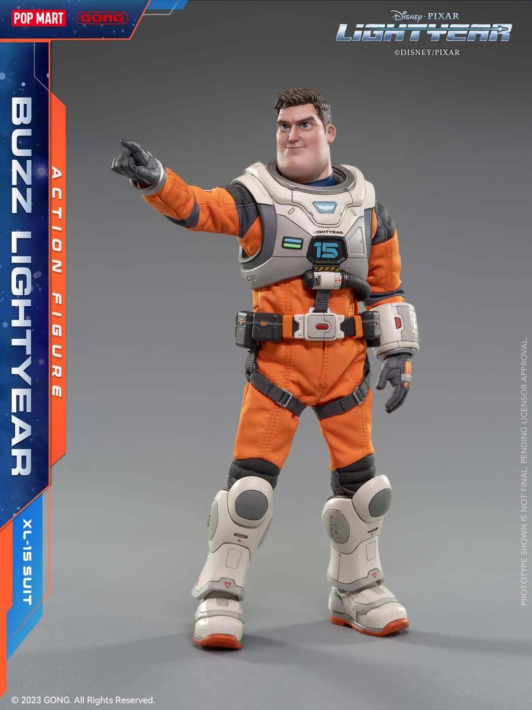 [สั่งจอง]POP MART Gong Studio : Buzz Lightyear XL-15 Suit version (22.5 Cm)