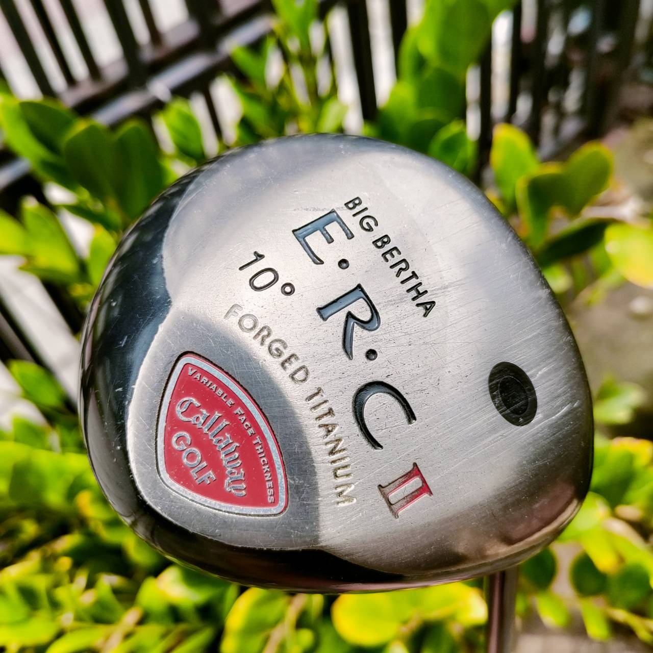 Driver Callaway E.R.C.II องศา 10 วัสดุ FORGED TITANIUM หน้าเด้ง ถ้าตีเข้าๆ ไกลมาก ก้าน SYSTEM FLEX R ไม้กอล์ฟพรีเมี่ยมมือสอง ของแท้ By NakaraLuxurious