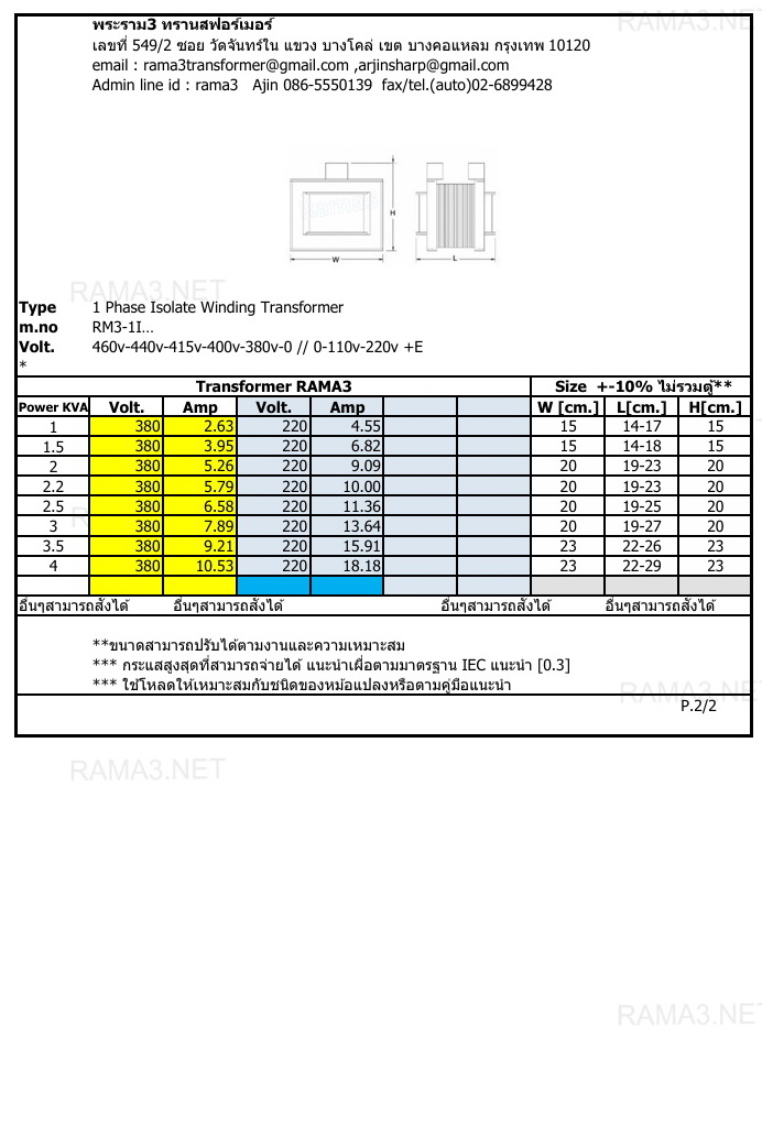 460v 440v 415v 400v 380v // 220v 110v isolate