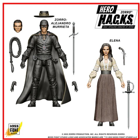 [สั่งจอง] BOSS FIGHT STUDIO 1/18 : HERO H.A.C.K.S. ZORRO ACTION FIGURE - ALEJANDRO MURRIETA