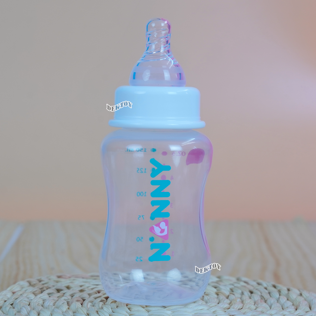 NANNY แนนนี่ ขวดนมแนนนี่คอมาตรฐาน5ออนซ์ จุกรุ่นใหม่นุ่มมาก 2207