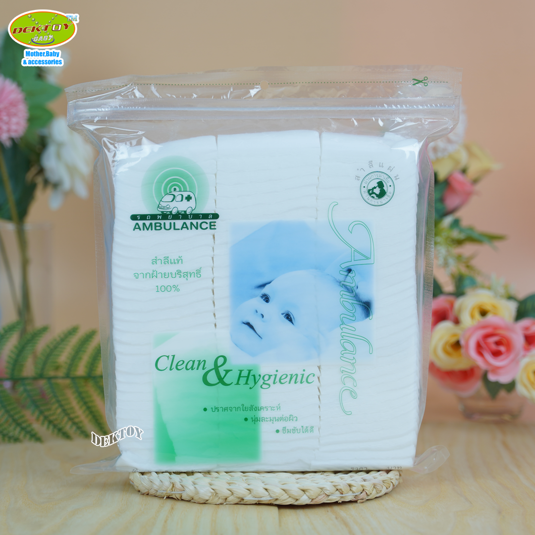 Ambulance รถพยาบาล สำลีแผ่นรถพยาบาล 100กรัม