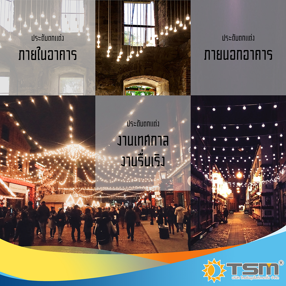 หลอดปิงปอง LED 3W ขั้วE27 รุ่น TSM-B03