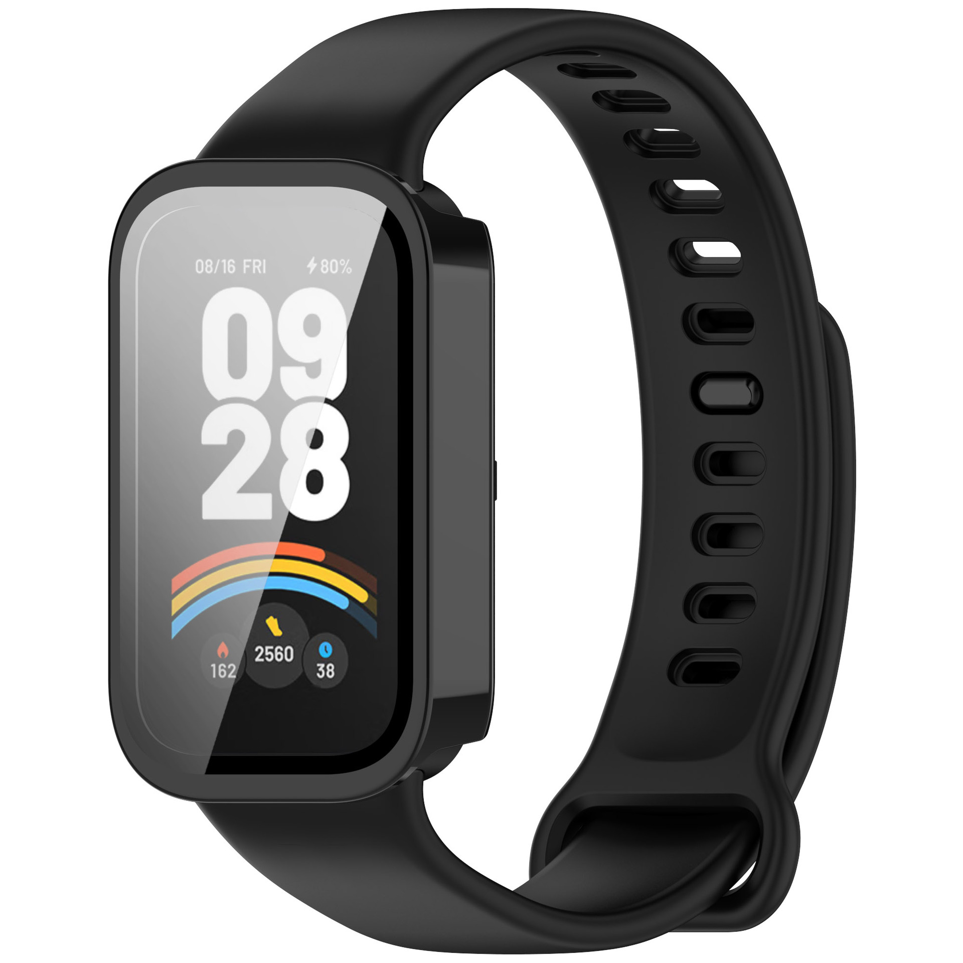 Shopdodi เคส สำหรับ Xiaomi Smart Band 9 Active / Redmi Smart Band 3 Case เคสกันกระแทก ปิดทับหน้าปัด