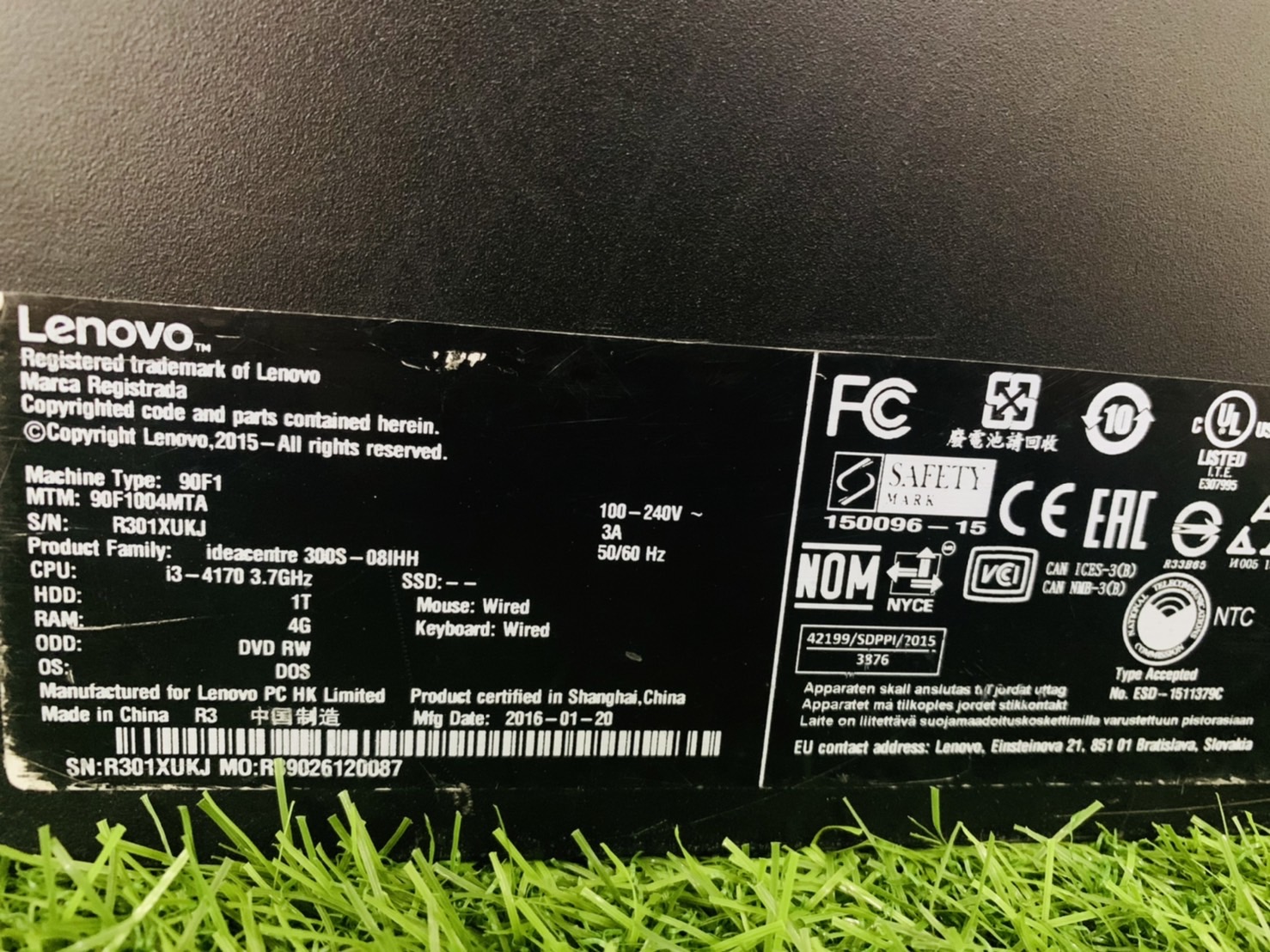 Lenovo IdeaCentre 300s SFF คอม พิวเตอร์แบบตั้งโต๊ะ พร้อมใช้งาน สินค้ามีประกัน