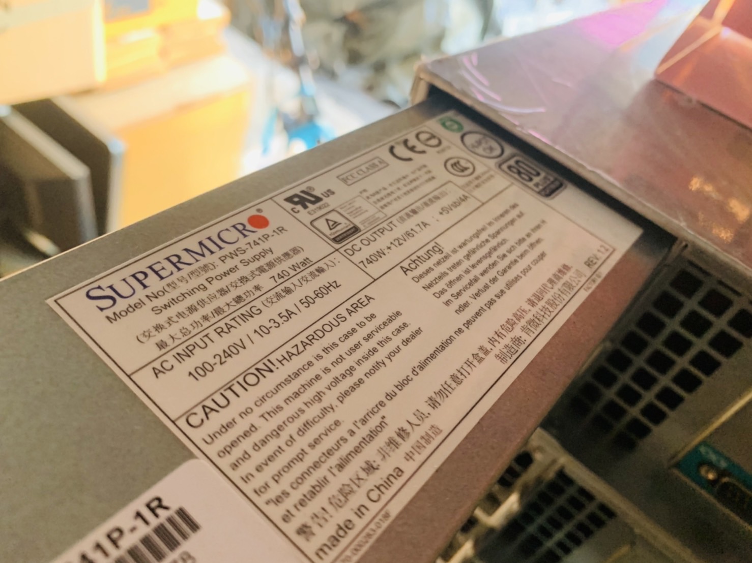 Supermicro SuperServer 2U คอม สินค้ามีประกัน CPU E3-1231v3 Ram 8 GB HDD 500 GB Power x2