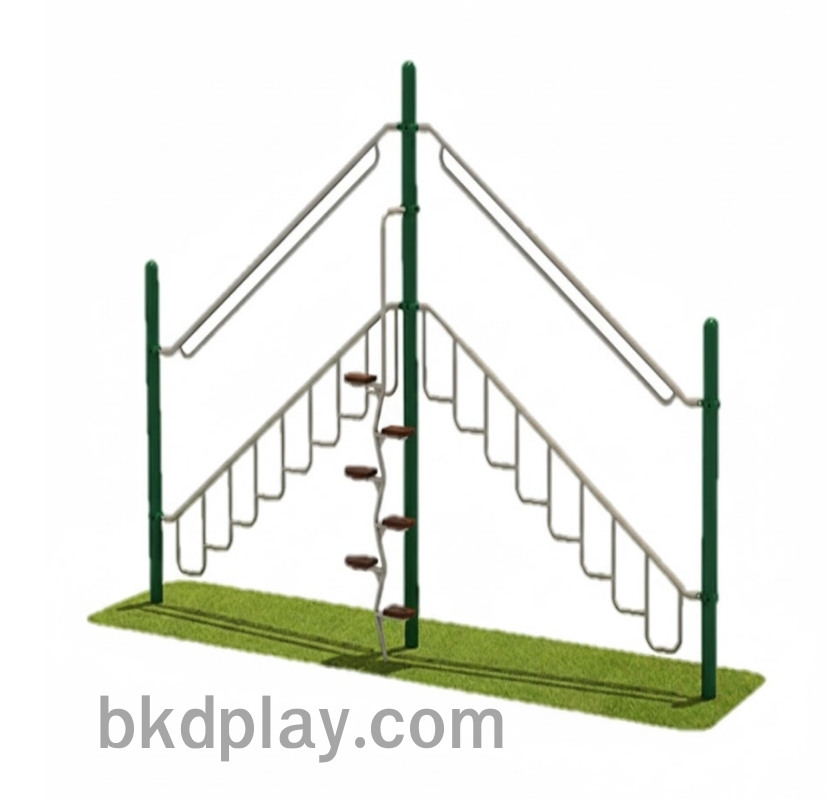 บาร์ปีนป่าย เครื่องเล่นสนาม กลางแจ้ง เหล็ก ,บาร์โหน ตั้งพื้น , ของเล่น สั่งทำสั่งผลิต 10-20 วัน ขนาด50x400x200 ซม.