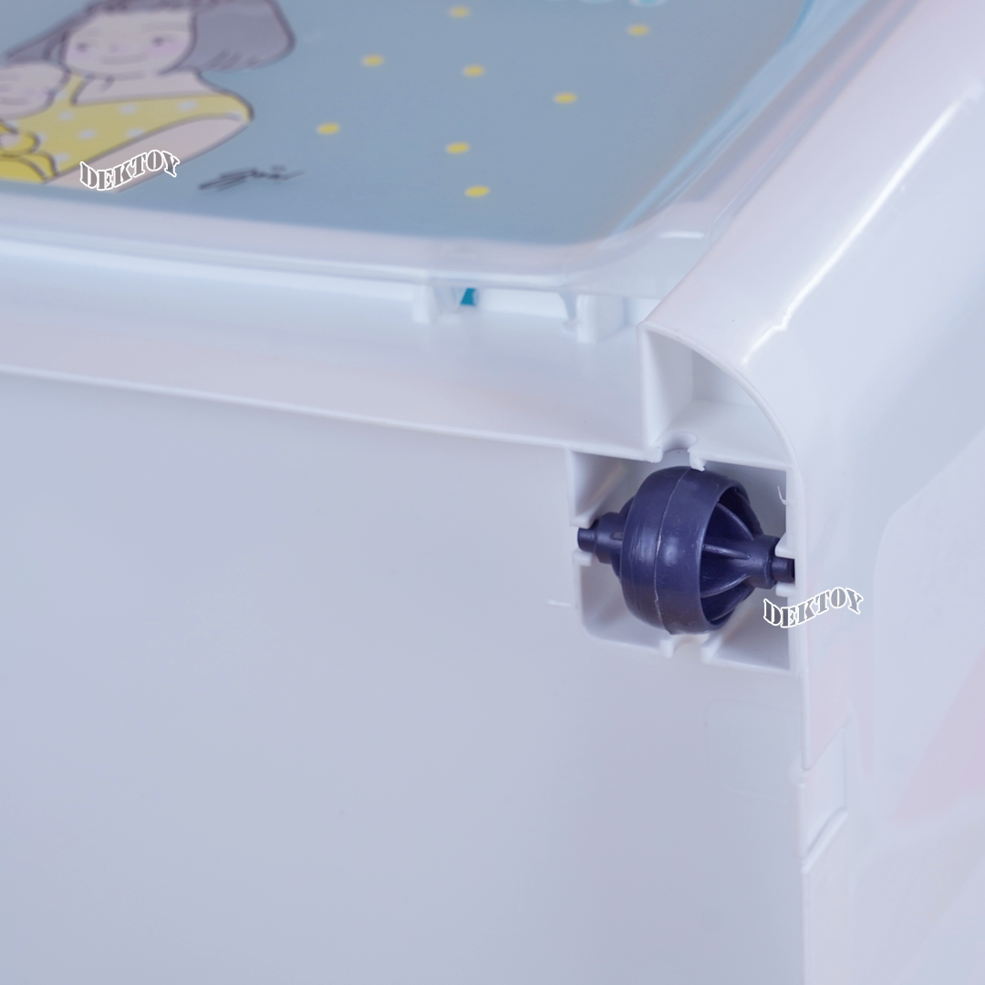 NANNY แนนนี่ กล่องเก็บของฝาหน้า3ช่อง