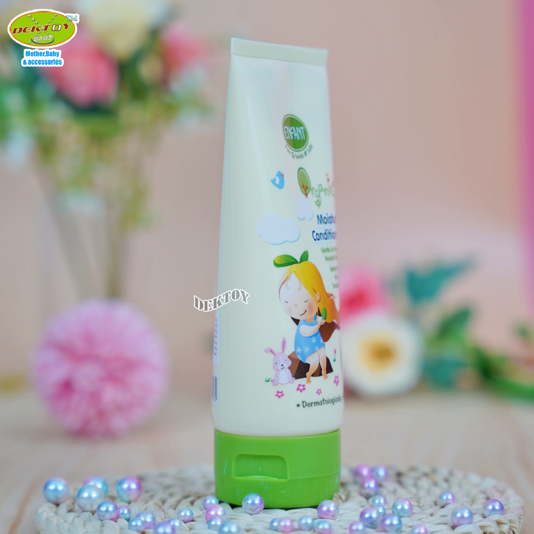 Enfant อองฟองต์ ครีมนวดผม Organic plus moisture conditioner เหมาะสำหรับเด็กอายุ 6 เดือนขึ้นไป